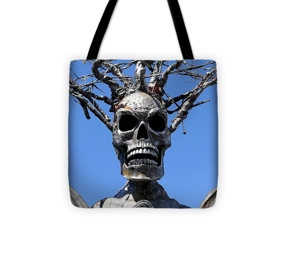Skull Warrior Stare - Tote Bag - Fry1Productions
