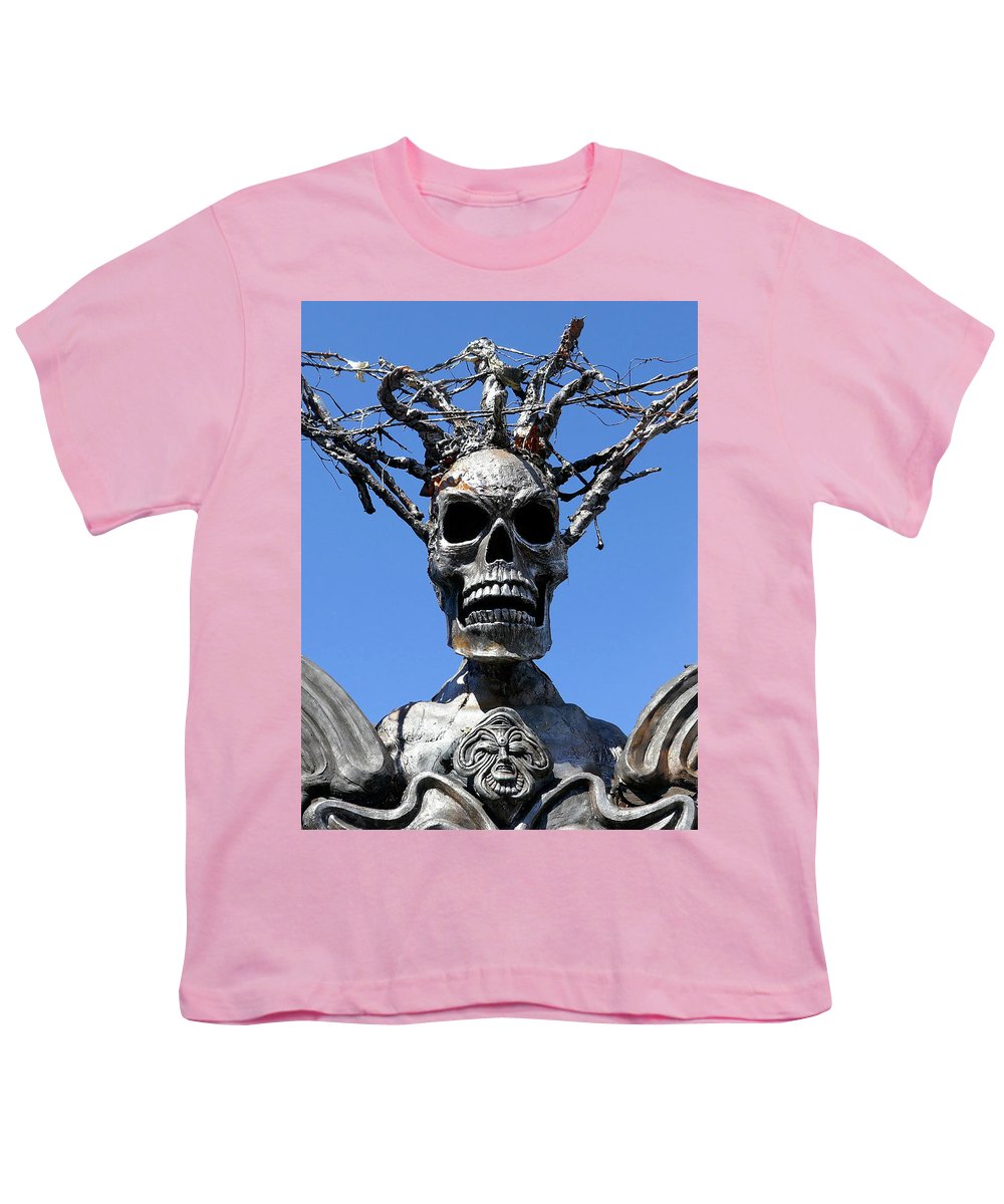 Skull Warrior Stare - Youth T-Shirt - Fry1Productions