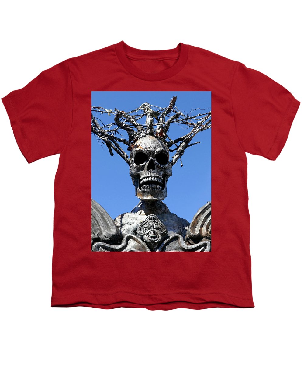 Skull Warrior Stare - Youth T-Shirt - Fry1Productions