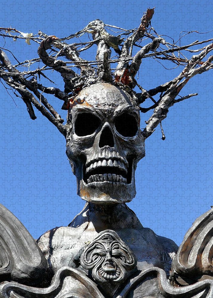 Skull Warrior Stare - Puzzle - Fry1Productions