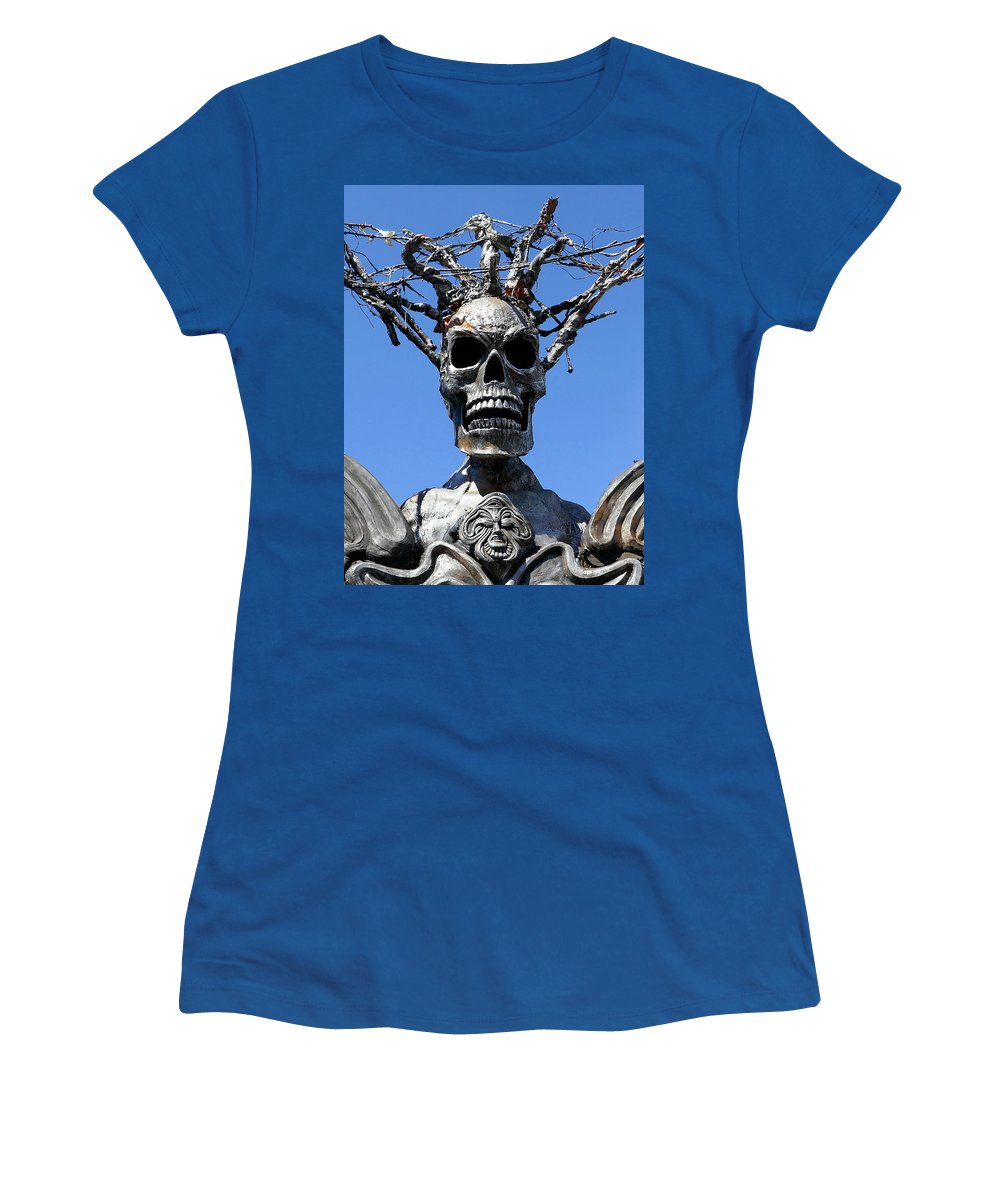 Skull Warrior Stare - Women's T-Shirt - Fry1Productions