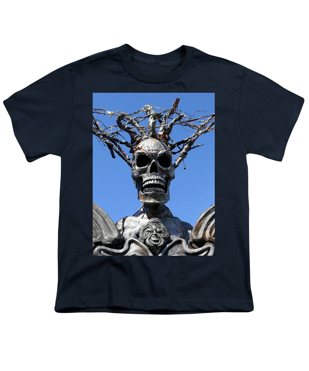 Skull Warrior Stare - Youth T-Shirt - Fry1Productions