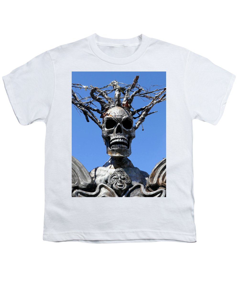Skull Warrior Stare - Youth T-Shirt - Fry1Productions