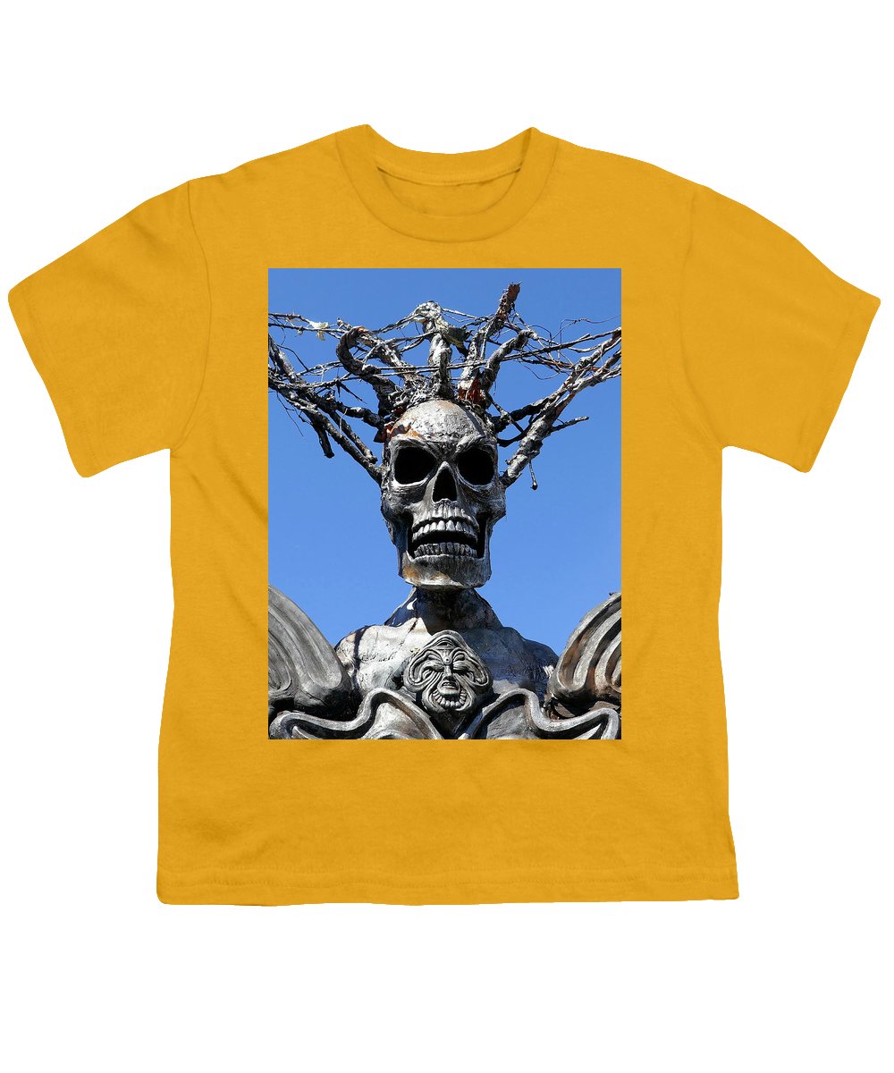 Skull Warrior Stare - Youth T-Shirt - Fry1Productions