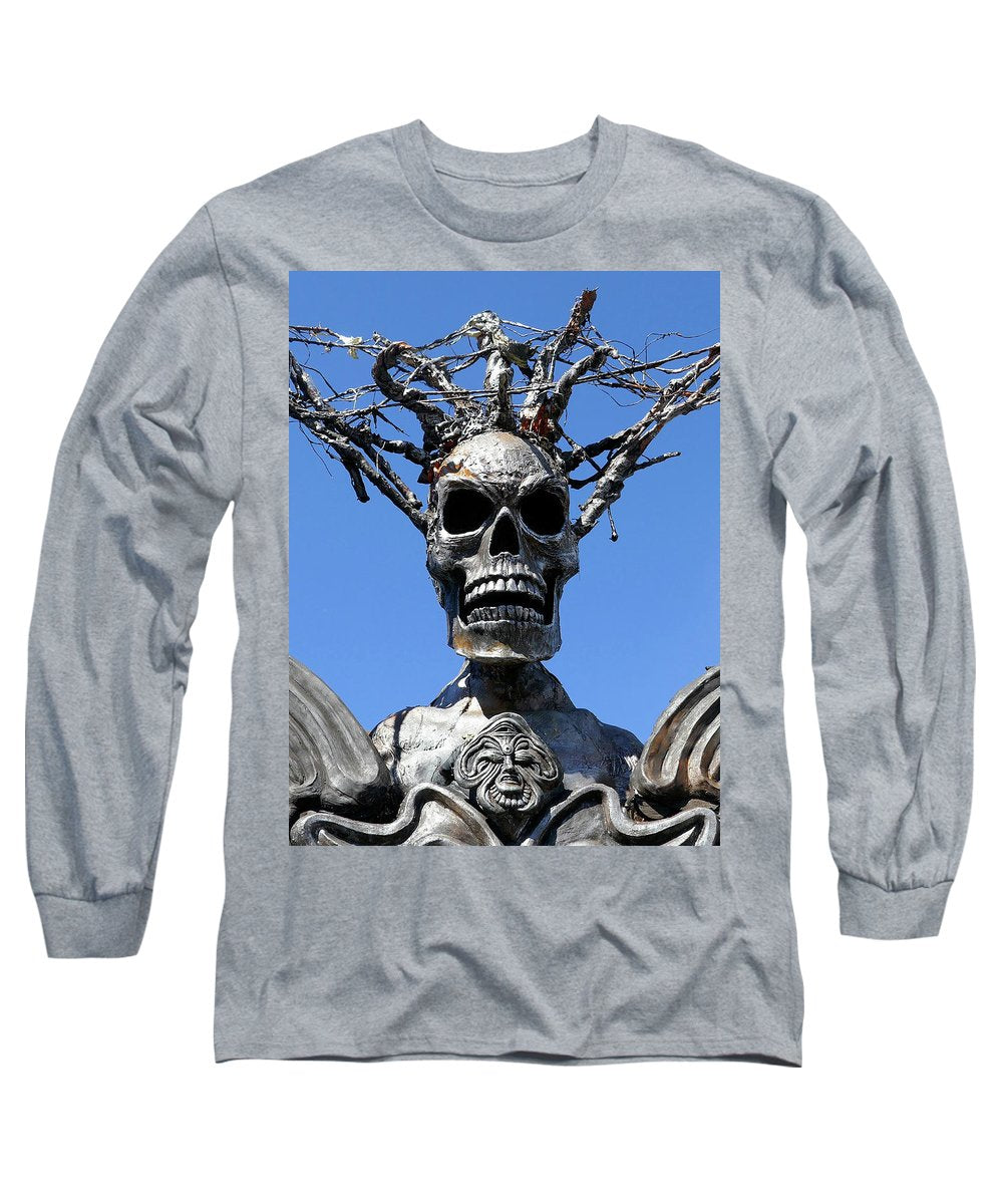 Skull Warrior Stare - Long Sleeve T-Shirt - Fry1Productions