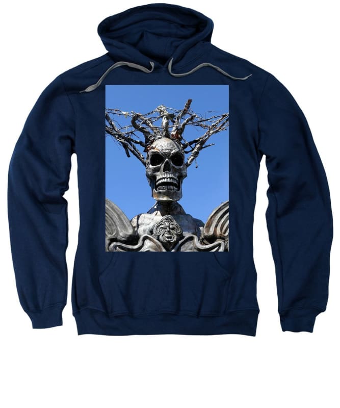 Skull Warrior Stare - Hooded Sweatshirt - Fry1Productions