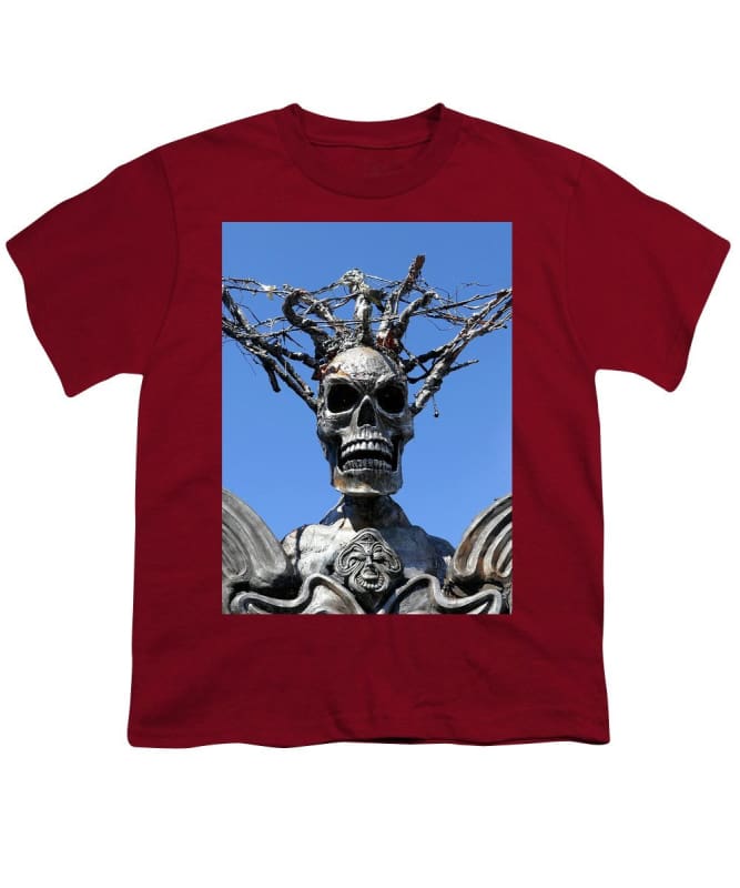 "Skull Warrior Stare" - Youth T-Shirt - Fry1Productions