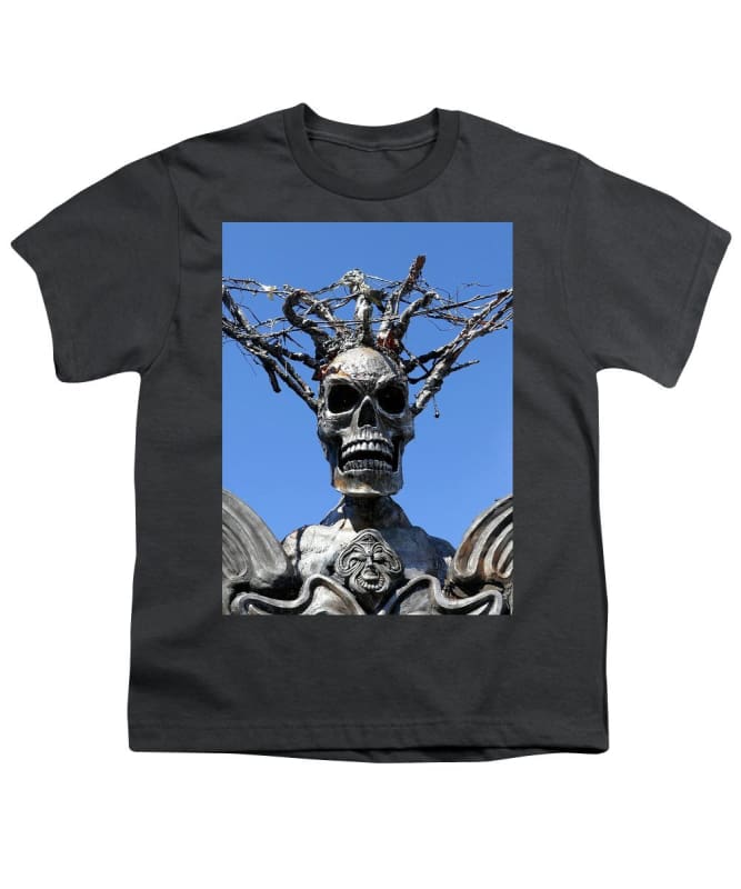 "Skull Warrior Stare" - Youth T-Shirt - Fry1Productions