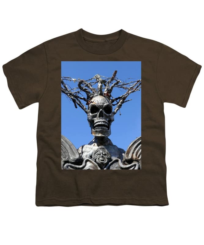 "Skull Warrior Stare" - Youth T-Shirt - Fry1Productions