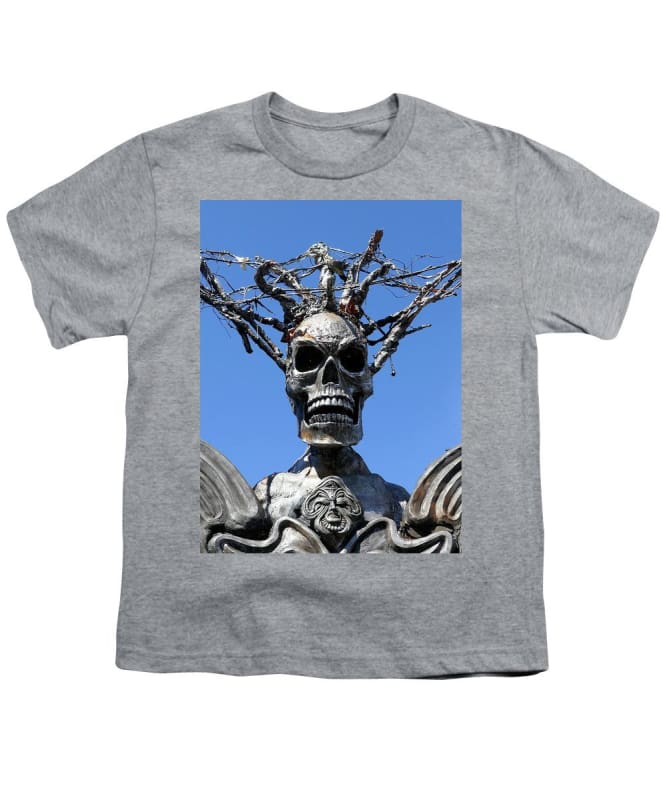 "Skull Warrior Stare" - Youth T-Shirt - Fry1Productions