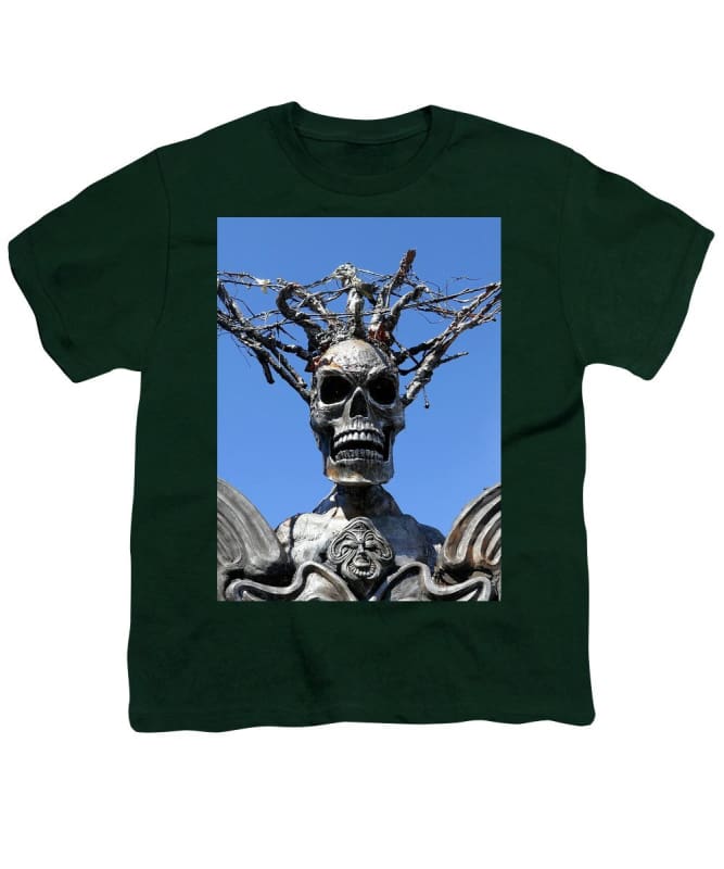 "Skull Warrior Stare" - Youth T-Shirt - Fry1Productions