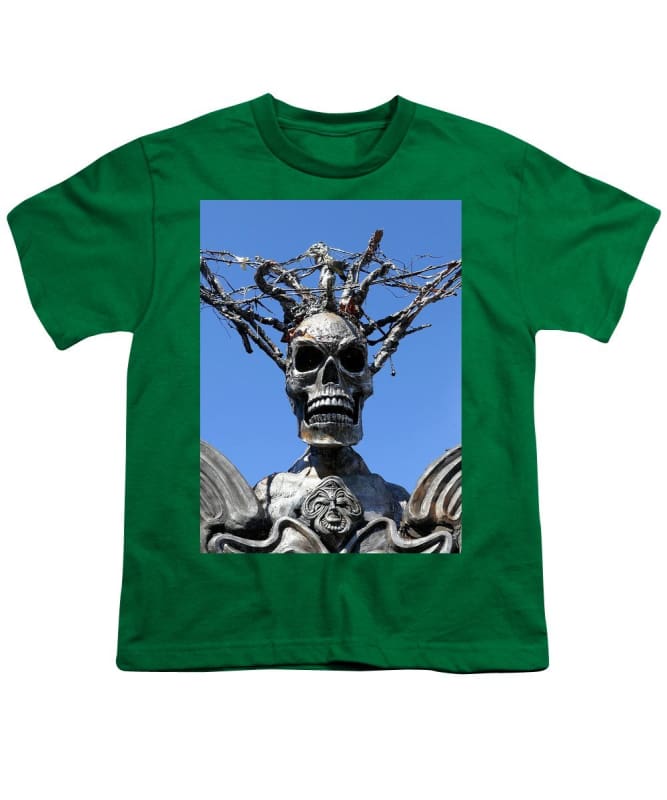 "Skull Warrior Stare" - Youth T-Shirt - Fry1Productions