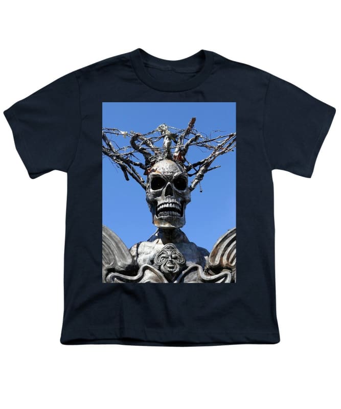 "Skull Warrior Stare" - Youth T-Shirt - Fry1Productions