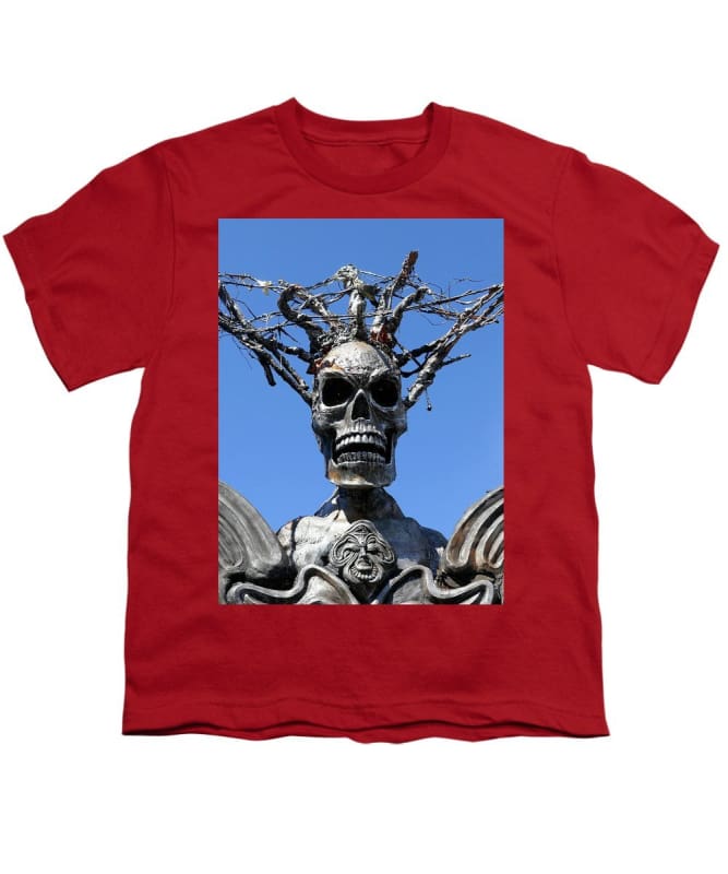 "Skull Warrior Stare" - Youth T-Shirt - Fry1Productions