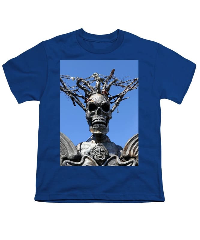 "Skull Warrior Stare" - Youth T-Shirt - Fry1Productions