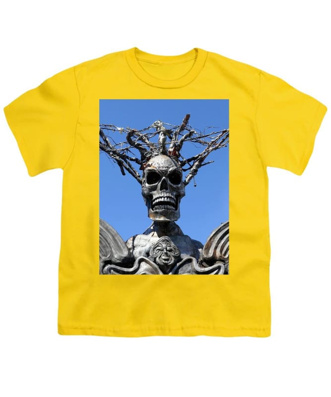 "Skull Warrior Stare" - Youth T-Shirt - Fry1Productions