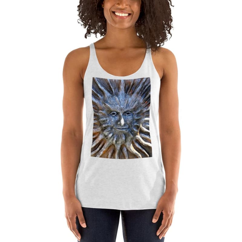 Sun God - Women's Racerback Tank Top - Fry1Productions