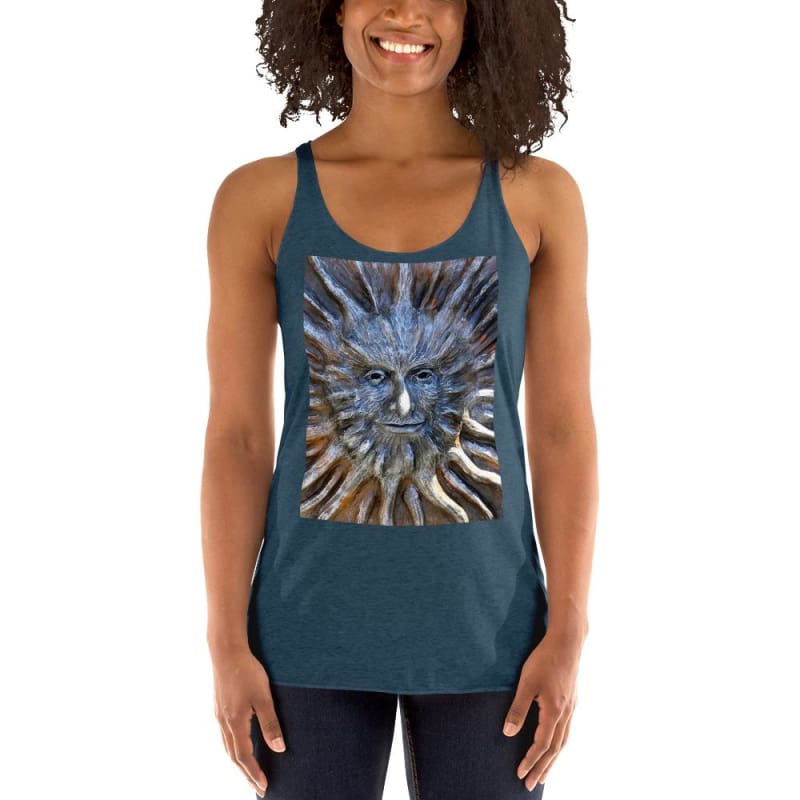 Sun God - Women's Racerback Tank Top - Fry1Productions