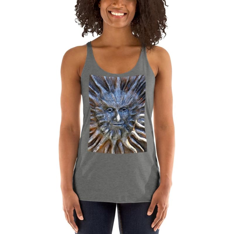 Sun God - Women's Racerback Tank Top - Fry1Productions