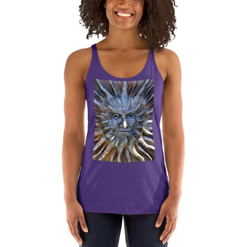 Sun God - Women's Racerback Tank Top - Fry1Productions