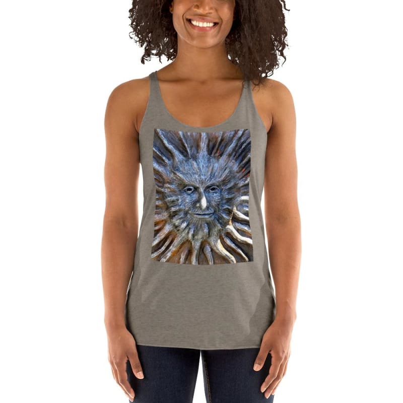 Sun God - Women's Racerback Tank Top - Fry1Productions