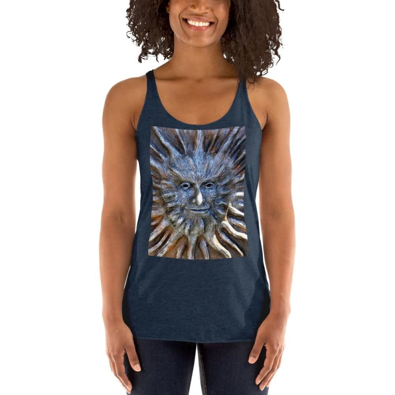 Sun God - Women's Racerback Tank Top - Fry1Productions