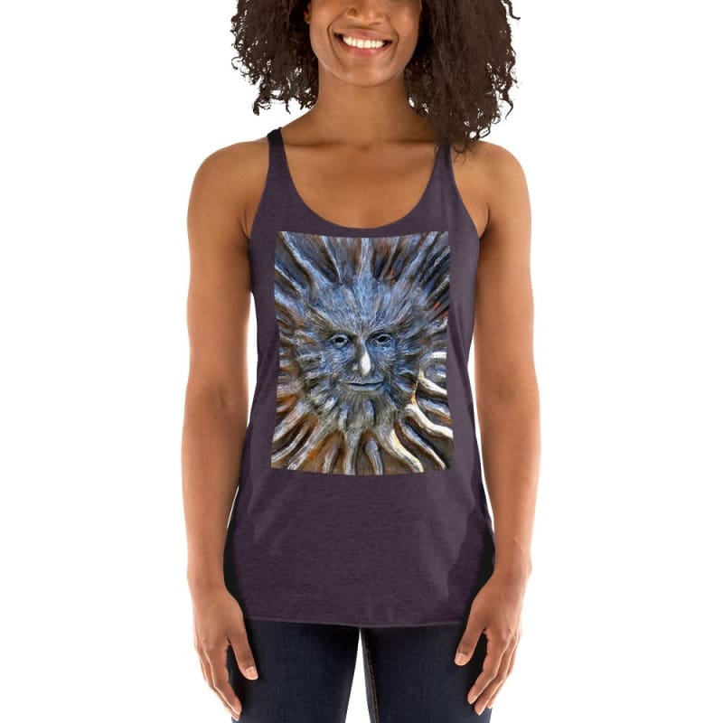 Sun God - Women's Racerback Tank Top - Fry1Productions