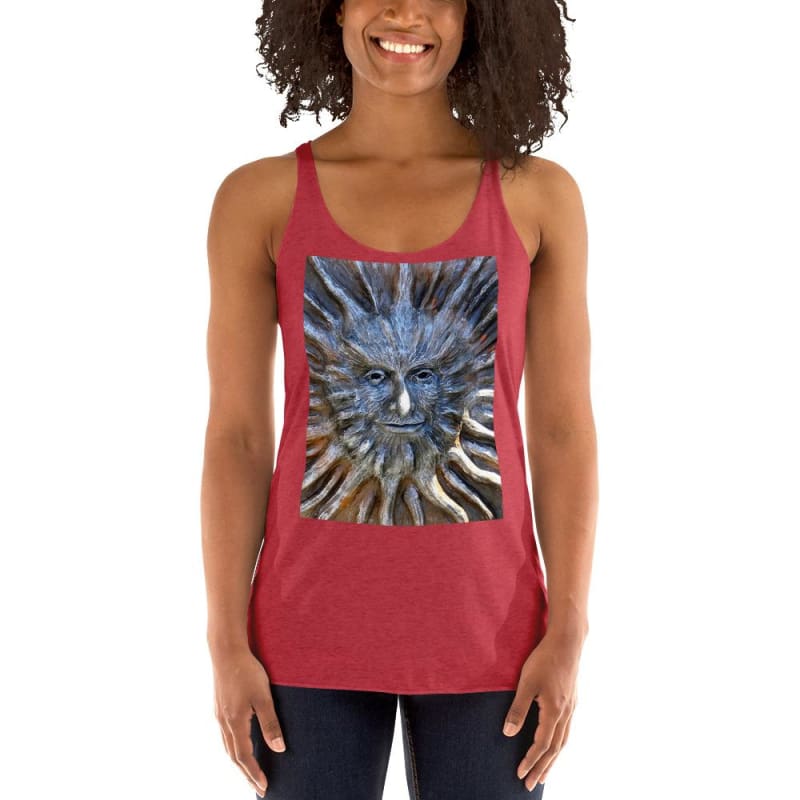 Sun God - Women's Racerback Tank Top - Fry1Productions