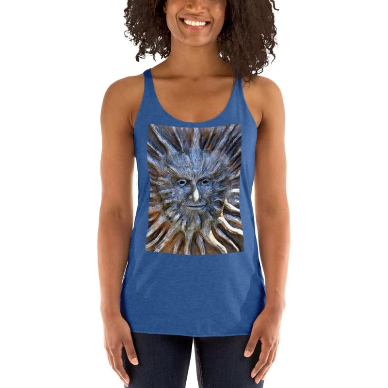 Sun God - Women's Racerback Tank Top - Fry1Productions
