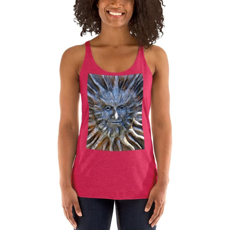 Sun God - Women's Racerback Tank Top - Fry1Productions