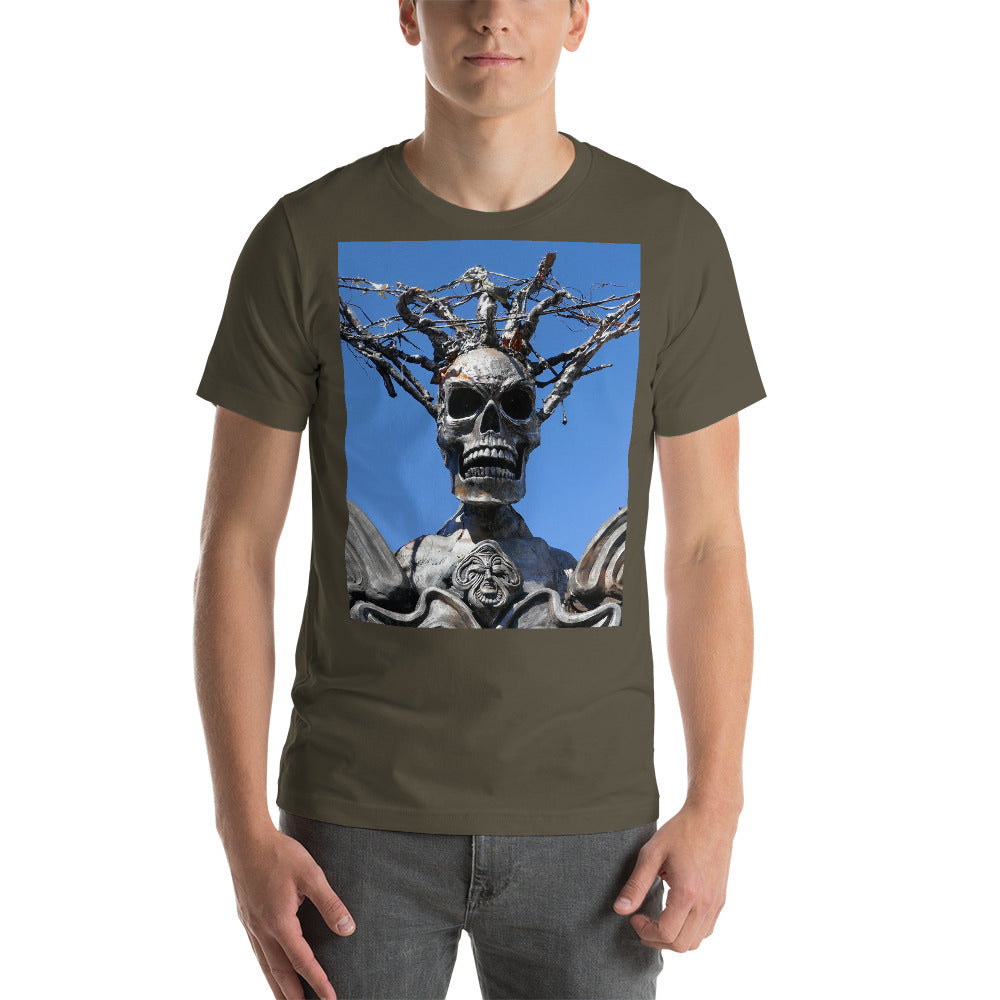 "Skull Warrior Stare" - Unisex Premium T-Shirt - Fry1Productions