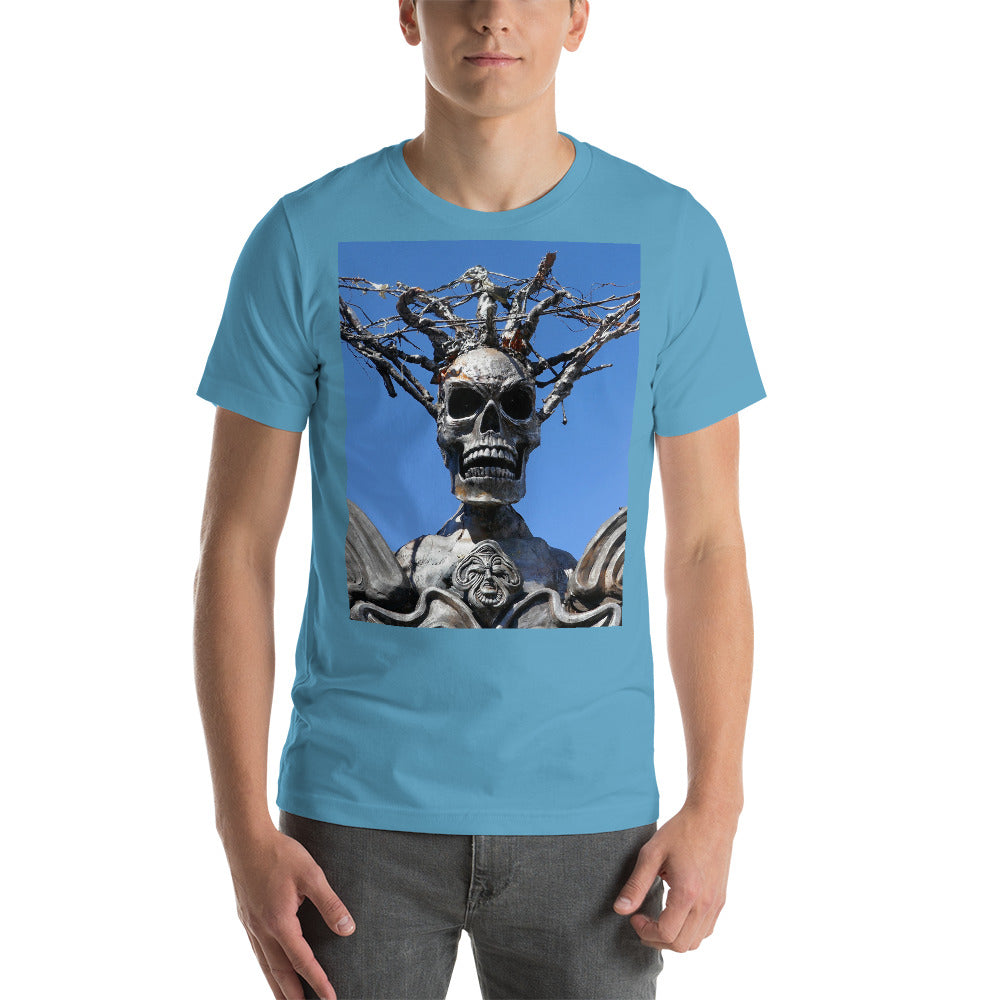 "Skull Warrior Stare" - Unisex Premium T-Shirt - Fry1Productions