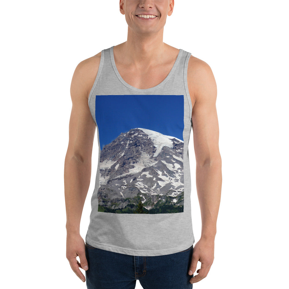 "Majestic Mt. Rainier" - Unisex Premium Tank Top - Fry1Productions