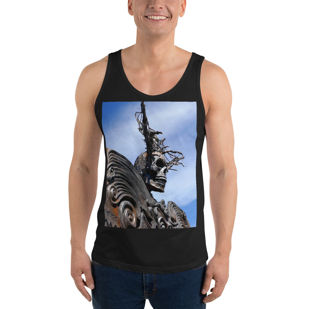"Skull Warrior" - Unisex Premium Tank Top - Fry1Productions