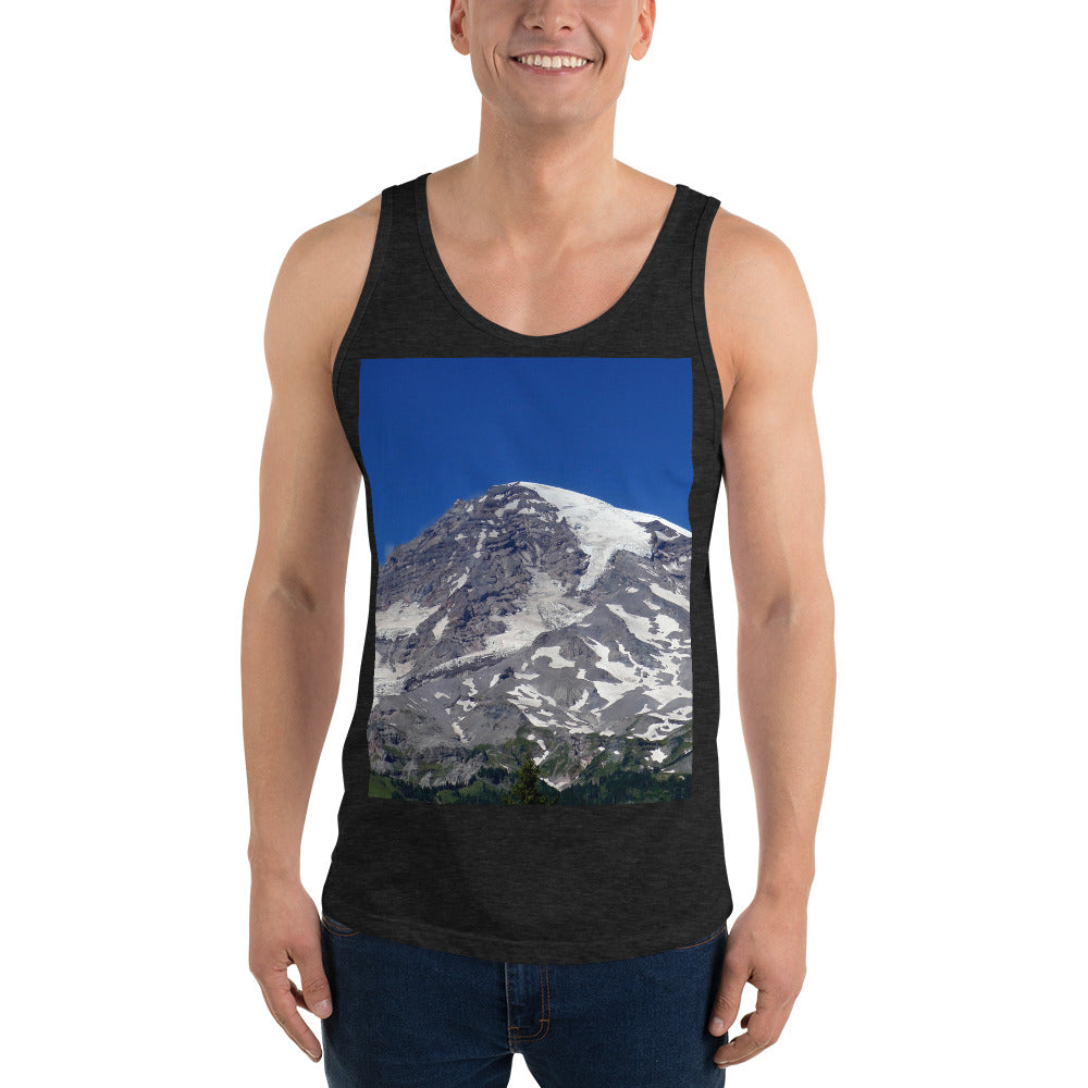 "Majestic Mt. Rainier" - Unisex Premium Tank Top - Fry1Productions