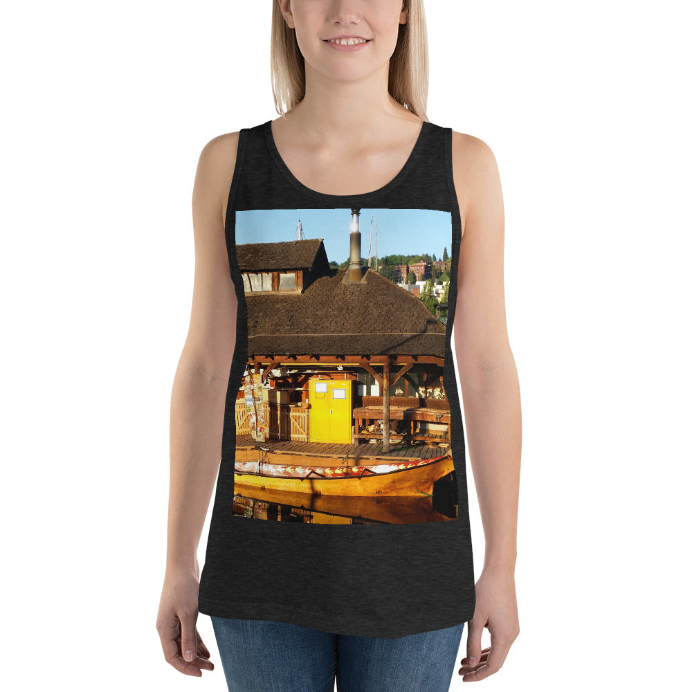 "Q'il'bid Awe" - Unisex Premium Tank Top - Fry1Productions