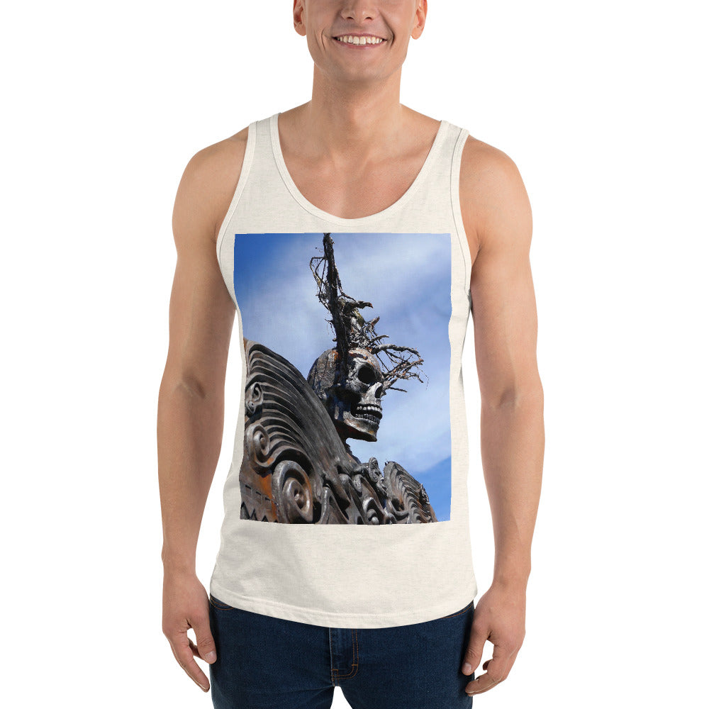 "Skull Warrior" - Unisex Premium Tank Top - Fry1Productions