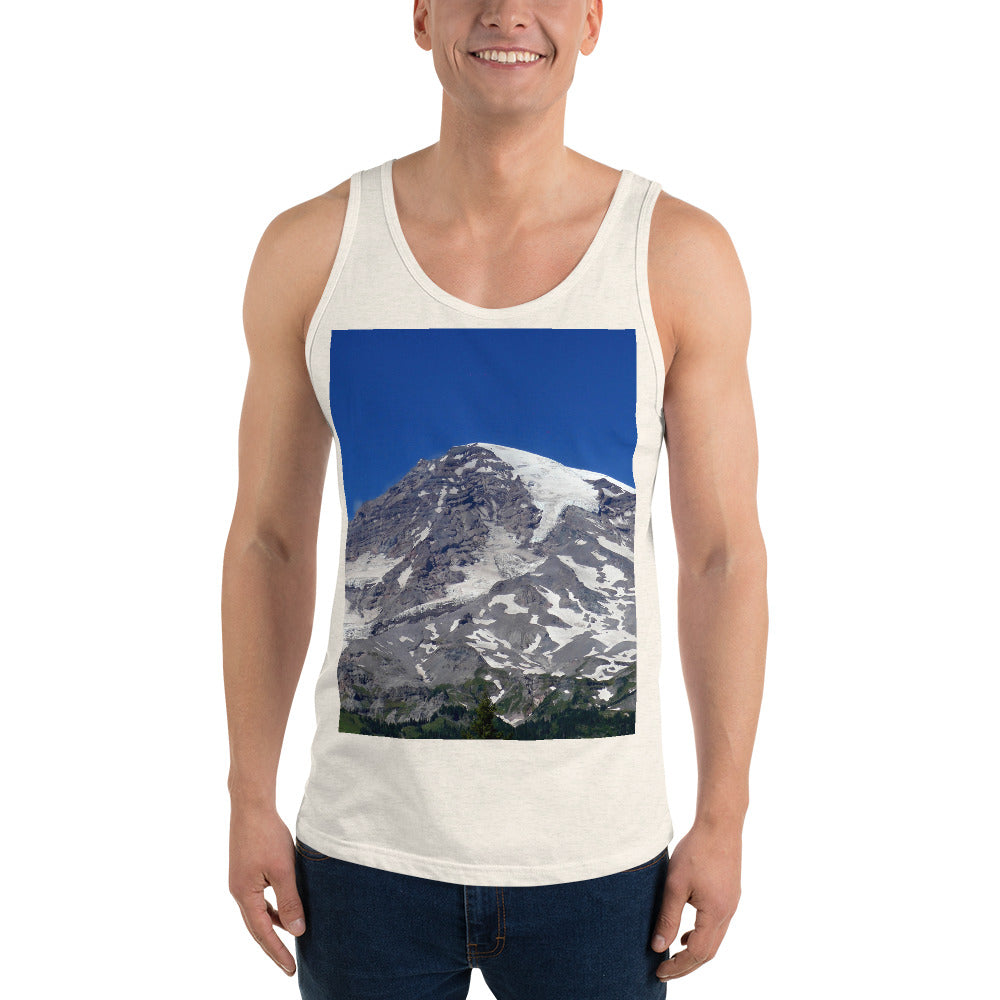 "Majestic Mt. Rainier" - Unisex Premium Tank Top - Fry1Productions