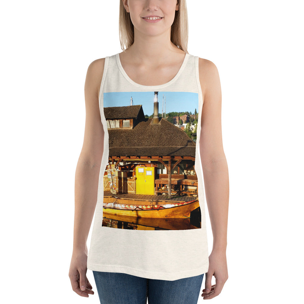 "Q'il'bid Awe" - Unisex Premium Tank Top - Fry1Productions