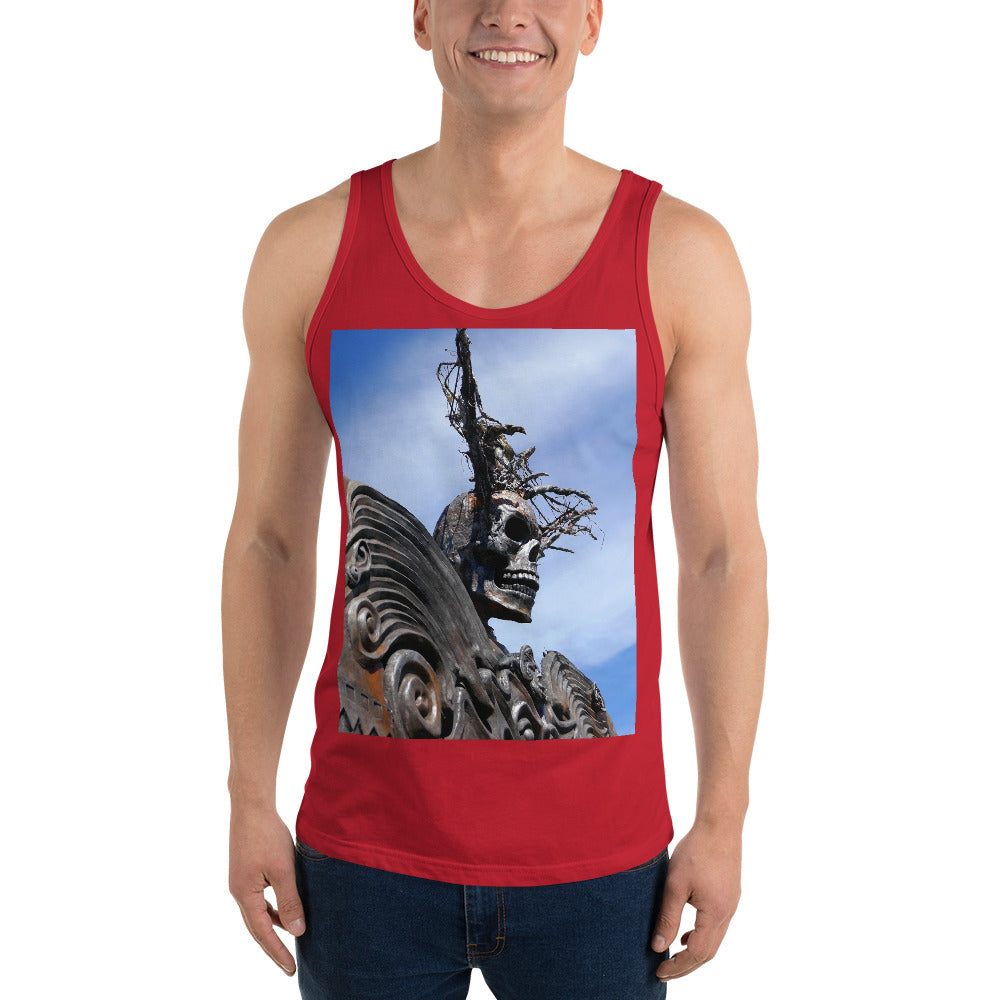 "Skull Warrior" - Unisex Premium Tank Top - Fry1Productions