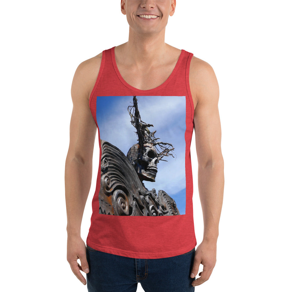 "Skull Warrior" - Unisex Premium Tank Top - Fry1Productions