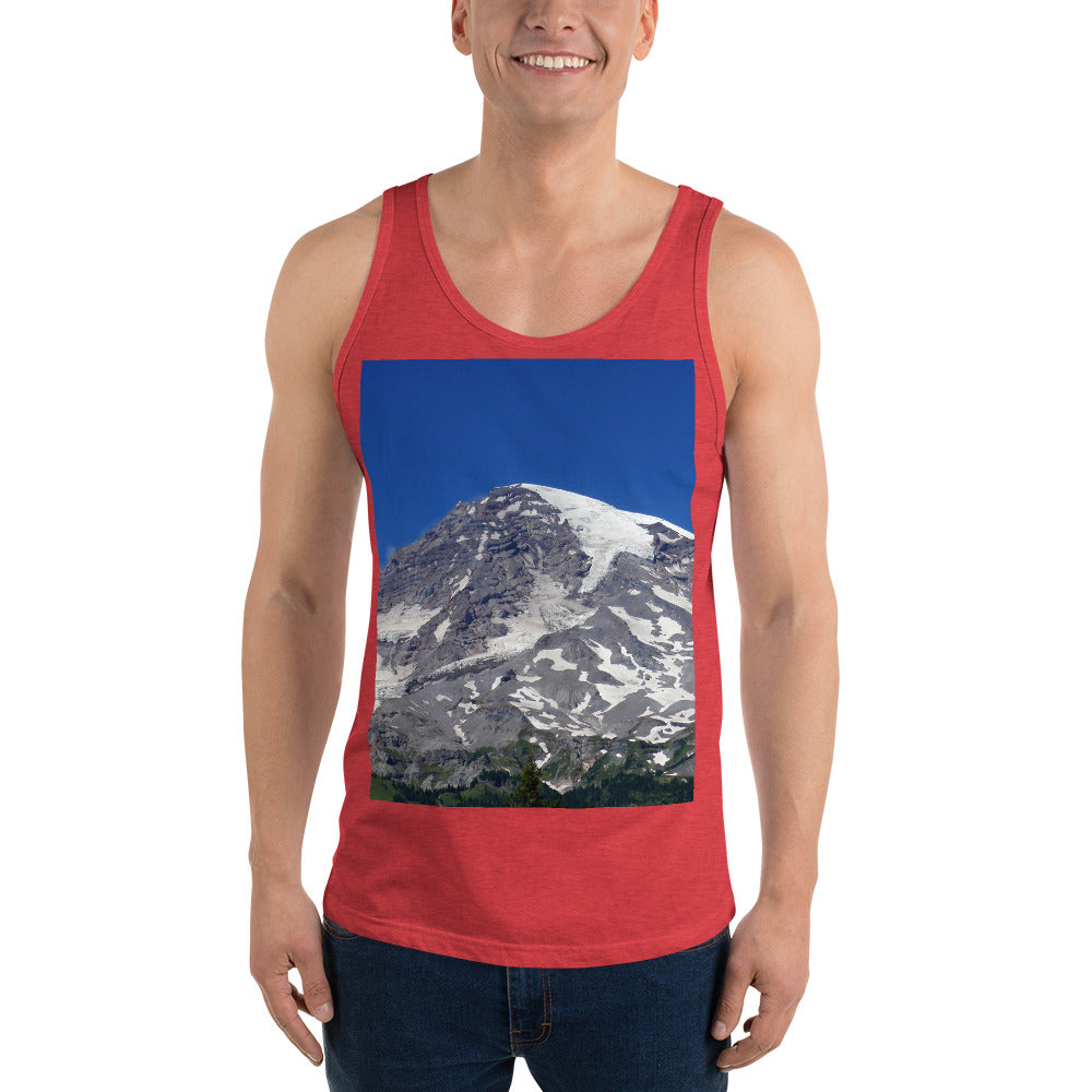 "Majestic Mt. Rainier" - Unisex Premium Tank Top - Fry1Productions