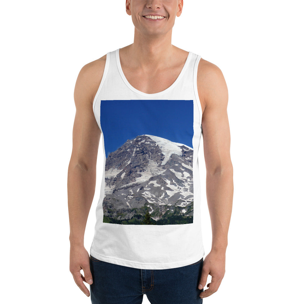 "Majestic Mt. Rainier" - Unisex Premium Tank Top - Fry1Productions