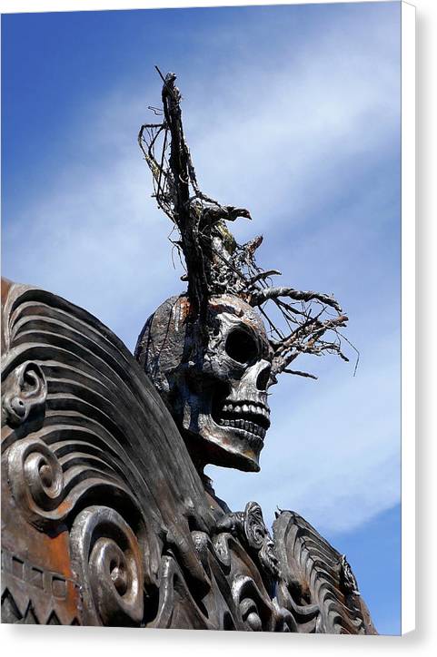 Skull Warrior - Canvas Print - Fry1Productions