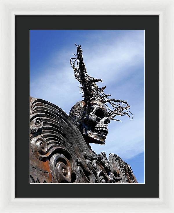 Skull Warrior - Framed Print - Fry1Productions