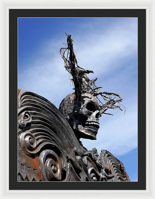 Skull Warrior - Framed Print - Fry1Productions