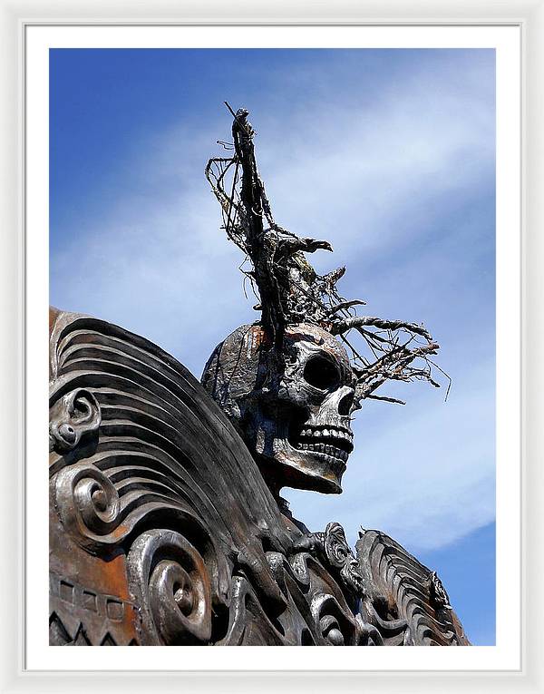 Skull Warrior - Framed Print - Fry1Productions