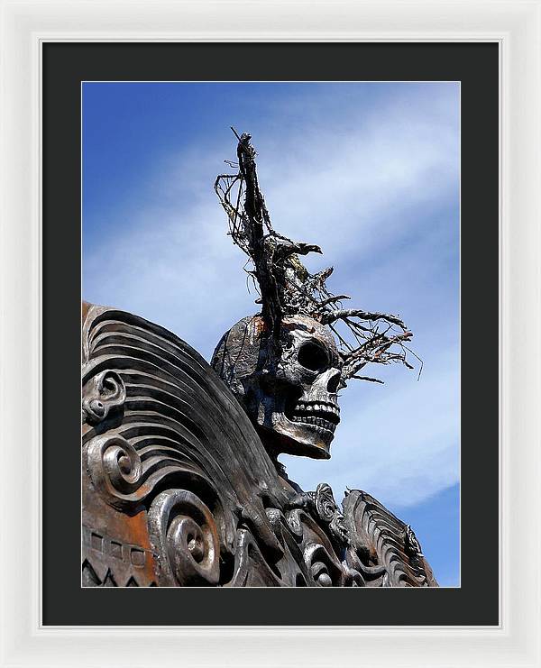 Skull Warrior - Framed Print - Fry1Productions