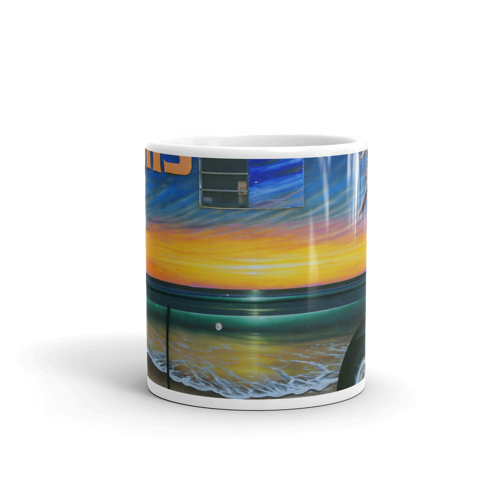 Fumis Aloha - 11 oz Ceramic white glossy mug - Fry1Productions