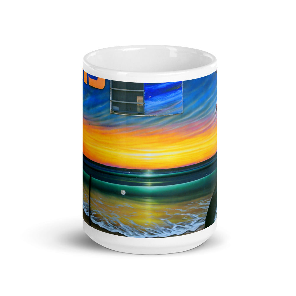 Fumis Aloha - 15 oz Ceramic white glossy mug - Fry1Productions